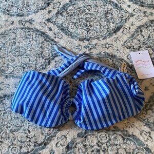 Dippin' Daisy's Blue Striped Bikini Top